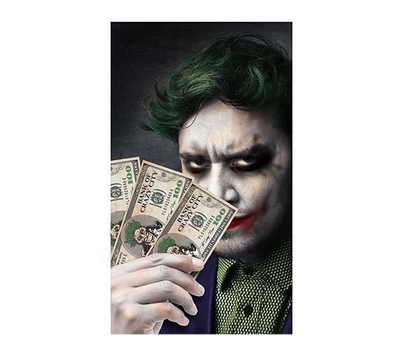 Halloween falske pengesedler 15 cm