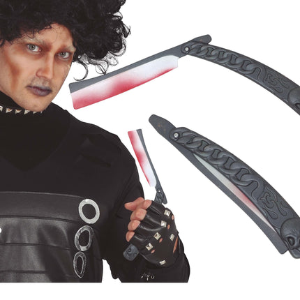 Halloween falsk barberblod 30 cm