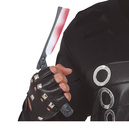 Halloween falsk barberblod 30 cm