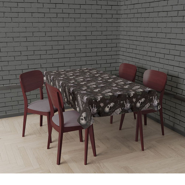 Halloween-borddug Kirkegård 2,74 m