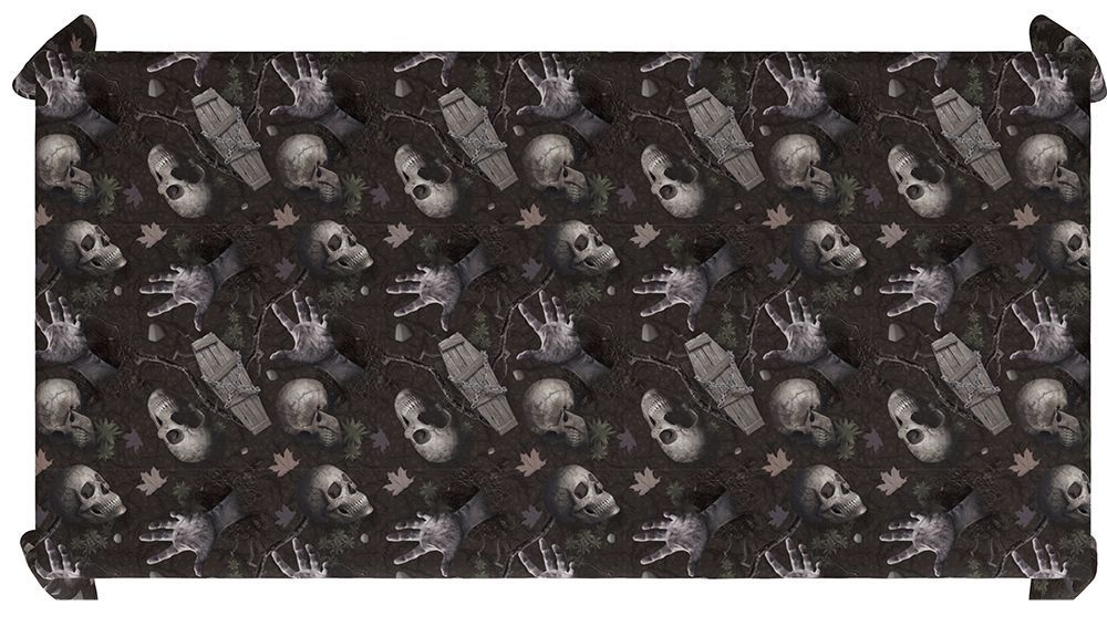 Halloween-borddug Kirkegård 2,74 m