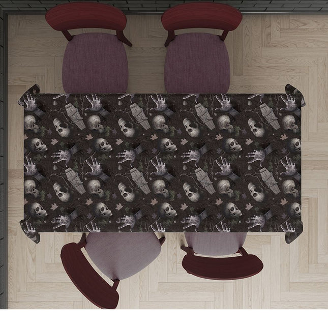 Halloween-borddug Kirkegård 2,74 m