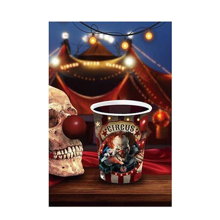 Halloween-kopper Klovn 240 ml 6 stk