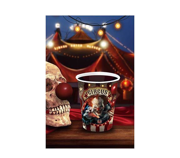 Halloween-kopper Klovn 240 ml 6 stk