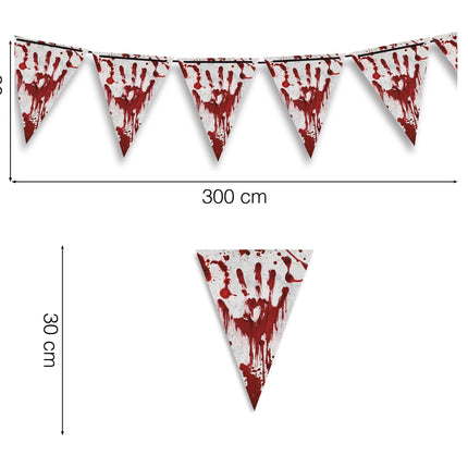 Halloween-guirlande blod 3m