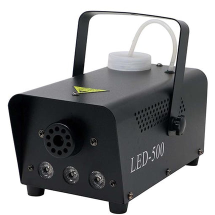 Røgmaskine med lys og fjernbetjening