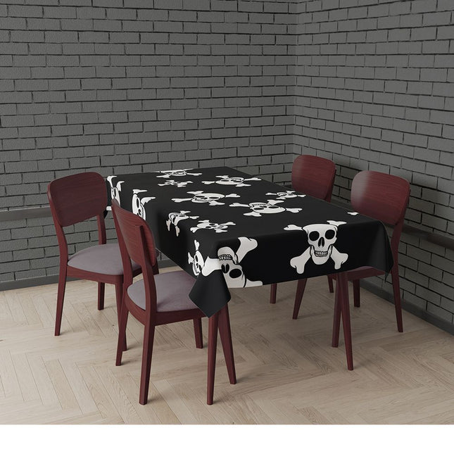 Halloween-borddug med kranium 2,74 m