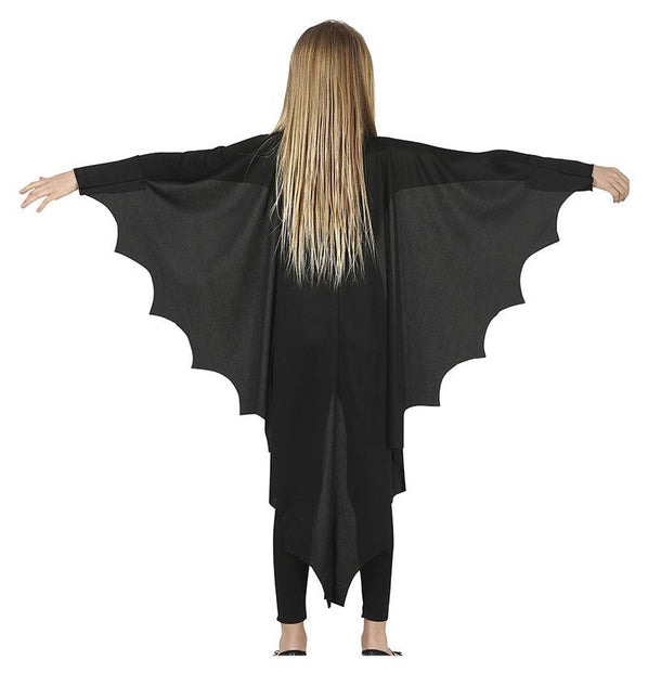 Sort halloweenkostume flagermus barn