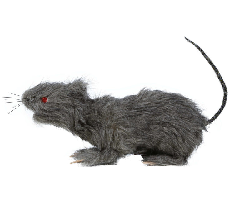 Falsk rotte med lys 30 cm