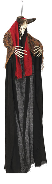 Halloween-dukke Vædder med lys 1,5 m