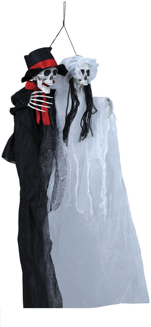 Halloween-dukker Brud og brudgom 90 cm