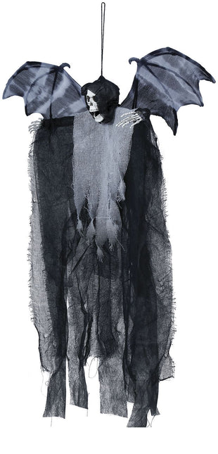 Halloween-dukke skelet med vinger 60 cm