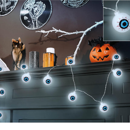 Halloween lysguirlande LED øjne 1,3 m