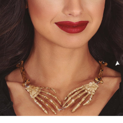 Halloween-halskæde Skeletarme