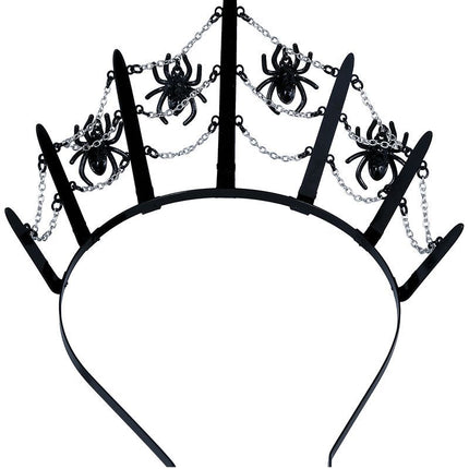 Halloween-hårbånd med edderkopper