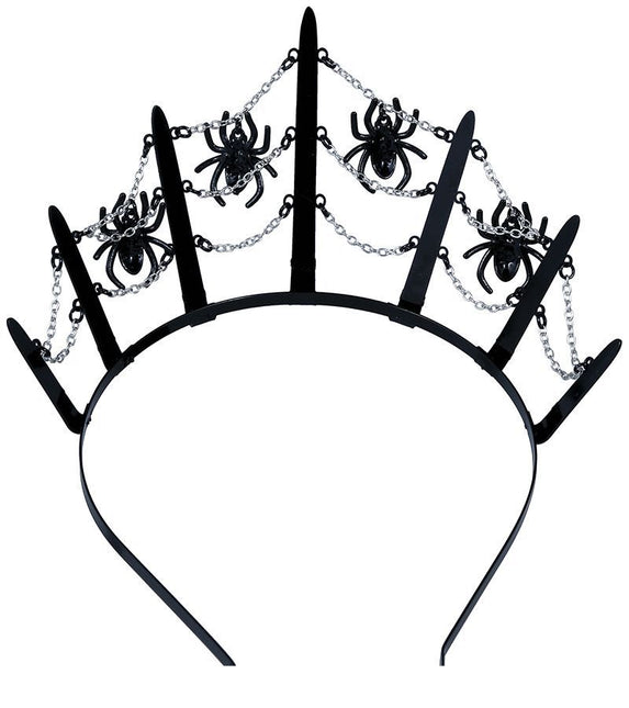 Halloween-hårbånd med edderkopper