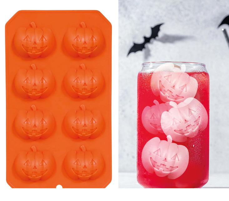 Halloween-isform Græskar 22 cm, 8 dele