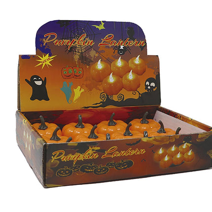 Halloween-borddekoration Græskarlys