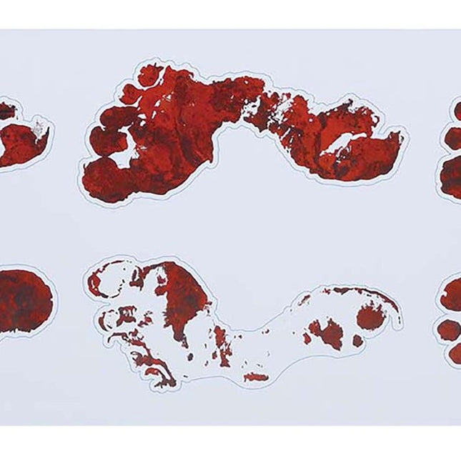 Halloween-dekorationsklistermærke Fodaftryk