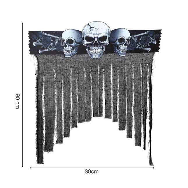Halloween-dørforhæng Skelet