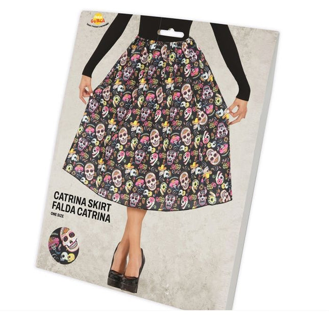 Halloween-nederdel kranier