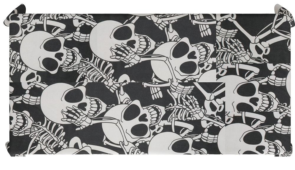 Halloween-borddug med kranium 1,77 m