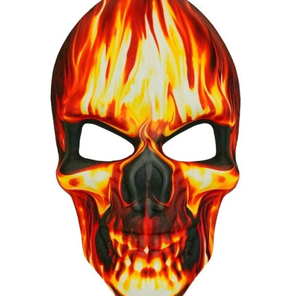 MASKE MED BRÆNDENDE KRANIUM - STOF