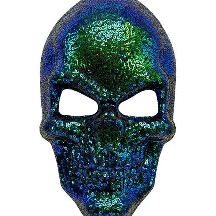 MASKE MED KRANIUM - PAIETTER