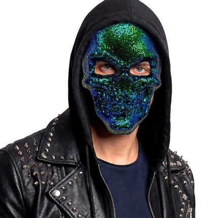 MASKE MED KRANIUM - PAIETTER