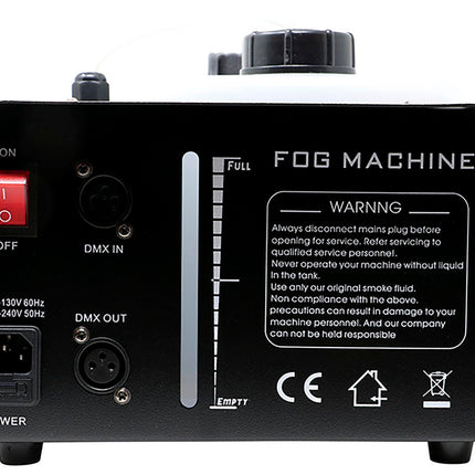 Røgmaskine med lys og kontrol 1500W