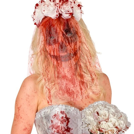 MASKE MED BLOMST, SLØR TIL BLODIG BRUD – STOF
