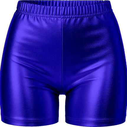 Blå shorts i metal