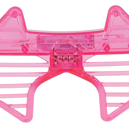 Stjernebriller pink med lys
