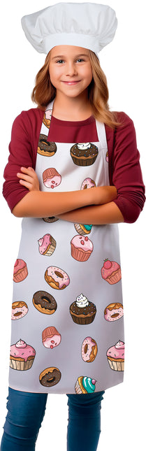 Farvet forklæde til børn Cupcakes