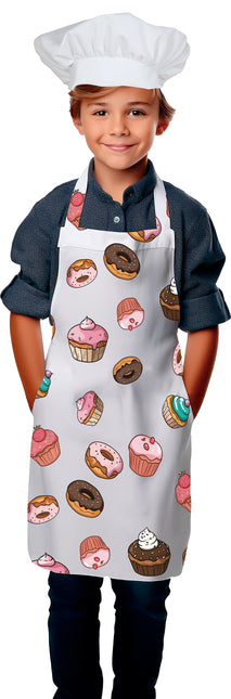 Farvet forklæde til børn Cupcakes