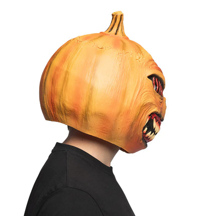 Latex-hovedmaske: Græskar-monster