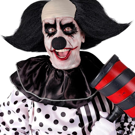 Clownparyk, sort og hvid
