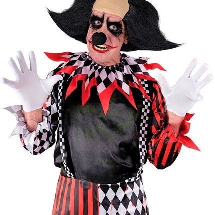 Clownparyk, sort og hvid