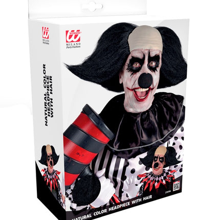 Clownparyk, sort og hvid