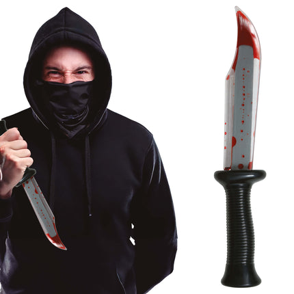Halloween falsk kniv 34 cm