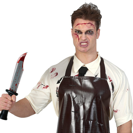 Halloween falsk kniv 34 cm