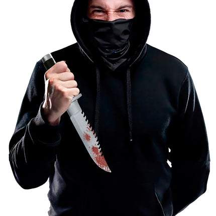 Halloween falsk machete blodig 33 cm