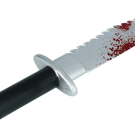 Halloween falsk machete blodig 33 cm