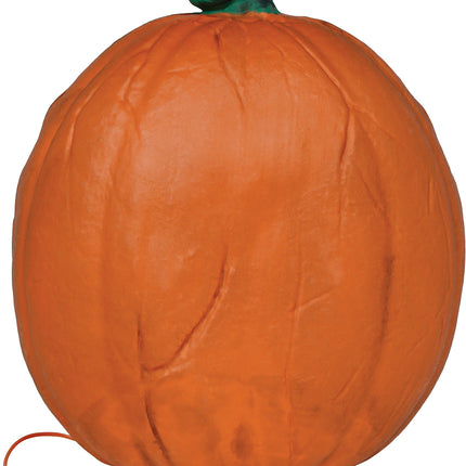 Halloween-græskar, orange, med lys, 28 cm