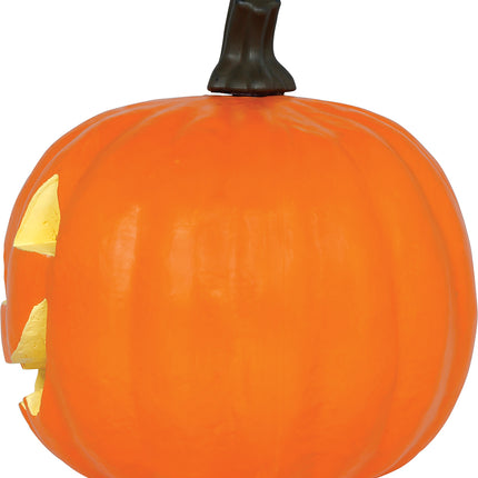Halloween-græskar, orange skum, med lys, 28 cm