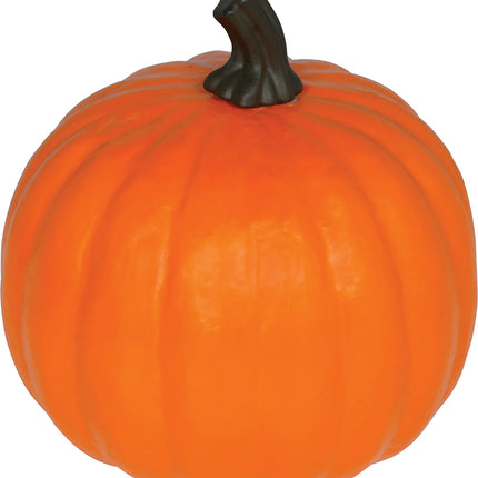 Halloween-græskar, orange skum, med lys, 28 cm