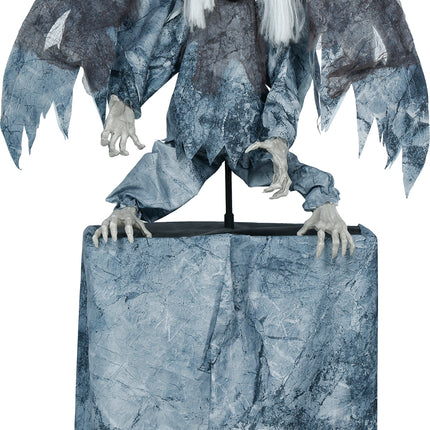Halloween-popfigur, dæmonisk, med lys, lyd og bevægelse, 1,7 m