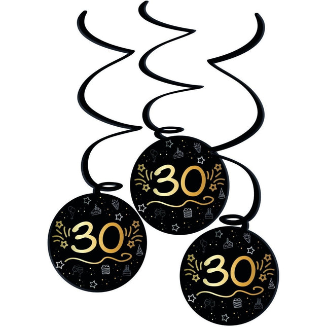 30 Jaar Hangdecoratie 3st van Folat koop je bij Partywinkel