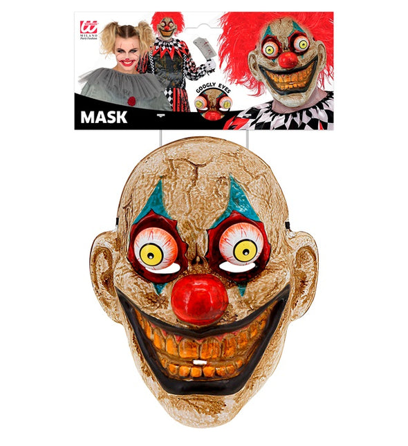 MASKE MED VAKLENDE ØJNE KLOVN