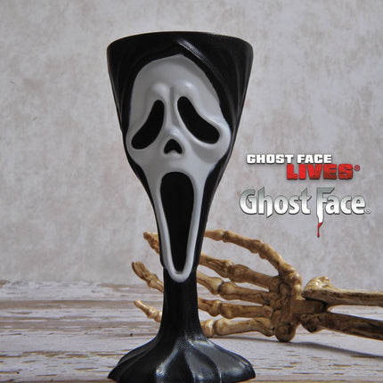 Halloween-krus, sort-hvidt spøgelse